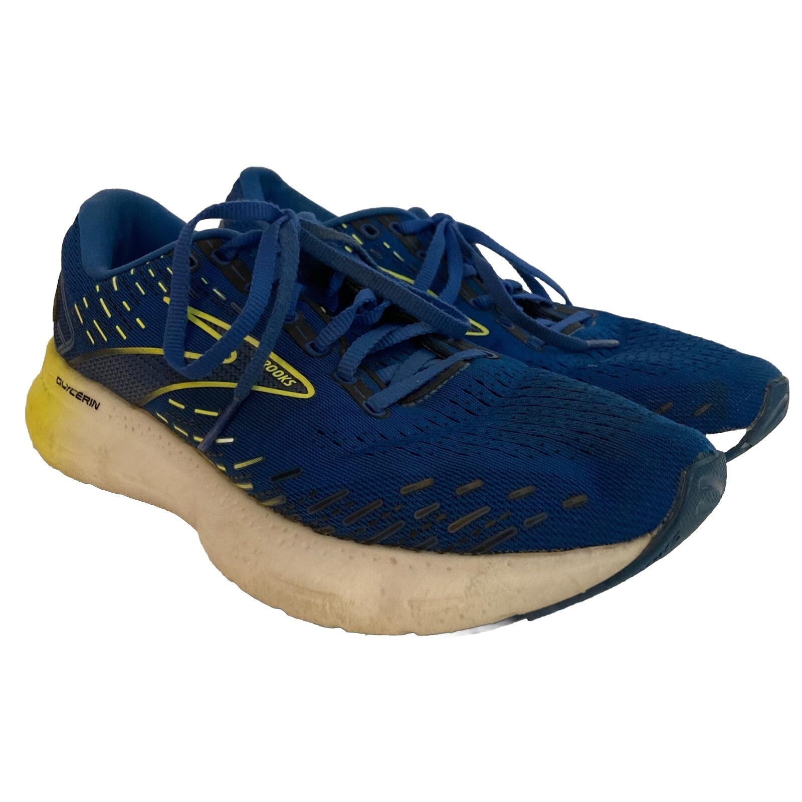 Brooks Glycerin 20 Track Road Running Shoes Mens 9.5 Blue Nightlife Dna Loft V3
